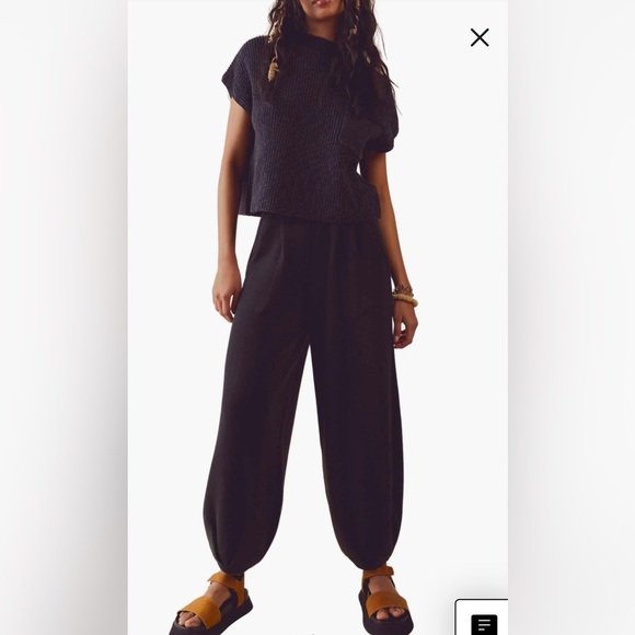 Free People Freya Sweater Set - Black - Picture 1 of 3